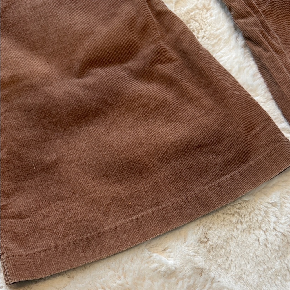 Super Groovy Authentic Vintage 70s Hippie Boho Tan Corduroy Wideleg Flares - Picture 16 of 16